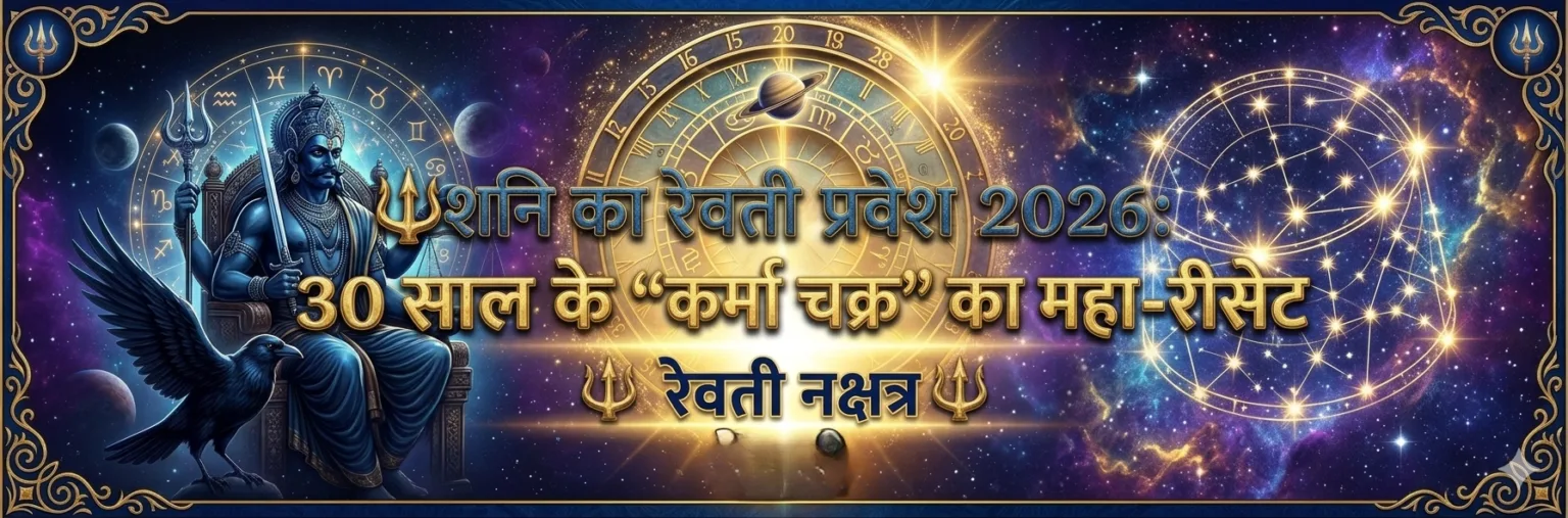 शनि का रेवती प्रवेश 2026: 30 साल के ‘कर्मा चक्र’ का महा-रीसेट@shriastro swati #SaturnTransit2026 #ShaniGochar #RevatiNakshatra #VedicAstrology #KarmicReset #ShaniDev #AstrologyUpdates